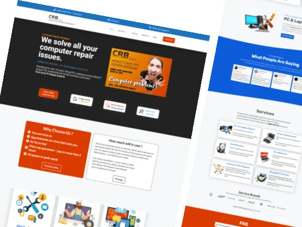 services-website Computer Repairs Website